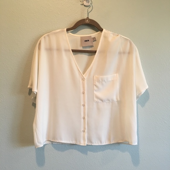 ASOS Tops - ASOS White Button Down Top